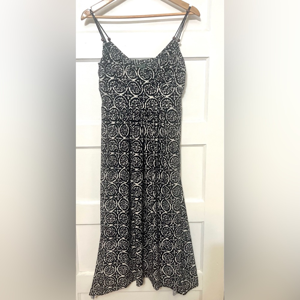 NWOT Lauren Ralph Lauren Navy & White Spaghetti Straps Maxi Dress - Size 8